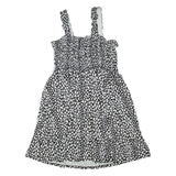 MINT VELVET Womens Mini Dress Black Spotted Sleeveless Short L