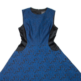 PHASE EIGHT Womens Fit & Flare Dress Blue Sleeveless Knee Length M