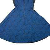 PHASE EIGHT Womens Fit & Flare Dress Blue Sleeveless Knee Length M