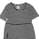 JACK WILLS Womens Day Dress Blue Striped Short Sleeve Short UK 10