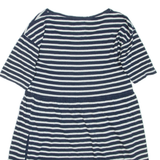 JACK WILLS Womens Day Dress Blue Striped Short Sleeve Short UK 10