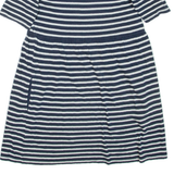 JACK WILLS Womens Day Dress Blue Striped Short Sleeve Short UK 10