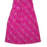 LAUREN RALPH LAUREN Womens Day Dress Pink Floral Sleeveless Midi S