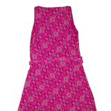 LAUREN RALPH LAUREN Womens Day Dress Pink Floral Sleeveless Midi S