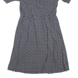 FAT FACE Womens Day Dress Grey Floral Short Sleeve Short S