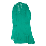 PHASE EIGHT Womens Day Dress Green Long Sleeve Hi-Low UK 8