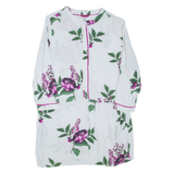 JOULES Womens Day Dress Grey Floral Long Sleeve Short UK 12