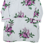JOULES Womens Day Dress Grey Floral Long Sleeve Short UK 12