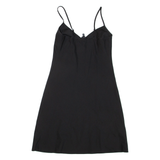 KAREN MILLEN Womens Slip Dress Black Sleeveless Short UK 10