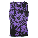 TIBI Womens Day Dress Purple Viscose Floral Long Sleeve Knee Length M