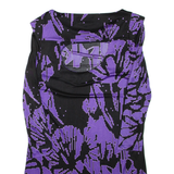 TIBI Womens Day Dress Purple Viscose Floral Long Sleeve Knee Length M