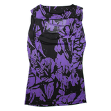 TIBI Womens Day Dress Purple Viscose Floral Long Sleeve Knee Length M