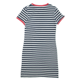 JACK WILLS Womens T-Shirt Dress Blue Striped Short Sleeve Short UK 8