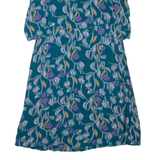 WHITE STUFF Womens Day Dress Blue Floral Long Sleeve Knee Length UK 10