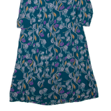 WHITE STUFF Womens Day Dress Blue Floral Long Sleeve Knee Length UK 10