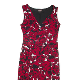 PHASE EIGHT Womens Day Dress Red Floral Sleeveless Knee Length UK 12