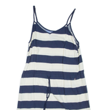 HILFIGER DENIM Womens Day Dress Blue Striped Sleeveless Short L