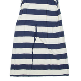 HILFIGER DENIM Womens Day Dress Blue Striped Sleeveless Short L