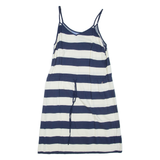 HILFIGER DENIM Womens Day Dress Blue Striped Sleeveless Short L