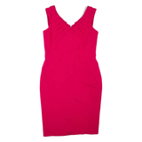 COAST Womens Pencil Dress Pink Viscose Sleeveless Knee Length UK 14