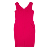 COAST Womens Pencil Dress Pink Viscose Sleeveless Knee Length UK 14