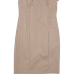 REISS Womens Pencil Dress Brown Short Sleeve Knee Length UK 6