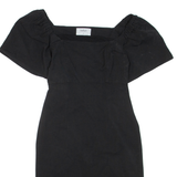 BA&SH Womens Pencil Dress Black Viscose Short Sleeve Knee Length S