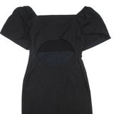 BA&SH Womens Pencil Dress Black Viscose Short Sleeve Knee Length S
