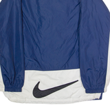 NIKE Mens Windbreaker Jacket Blue 90s Colourblock S
