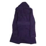 MISS SIXTY Womens Trench Coat Purple Wool XS
