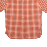 TOMMY HILFIGER Mens Shirt Orange Check L