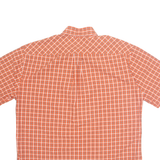 TOMMY HILFIGER Mens Shirt Orange Check L
