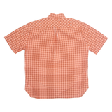 TOMMY HILFIGER Mens Shirt Orange Check L