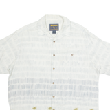 WOOLRICH Beach Mens Shirt Blue Crazy Pattern L