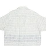 WOOLRICH Beach Mens Shirt Blue Crazy Pattern L