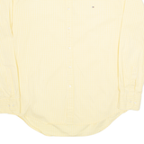 TOMMY HILFIGER Mens Shirt Yellow Check Long Sleeve XL