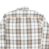 WRANGLER Mens Shirt White Check Long Sleeve L