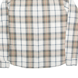 WRANGLER Mens Shirt White Check Long Sleeve L