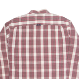 TOMMY JEANS Mens Shirt Red Check Long Sleeve L