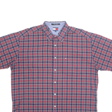 TOMMY HILFIGER Mens Shirt Red Check XL