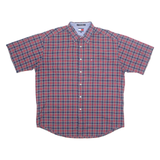 TOMMY HILFIGER Mens Shirt Red Check XL