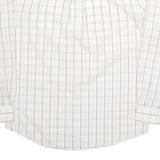 TOMMY HILFIGER Mens Shirt White Check Long Sleeve L