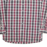 TOMMY HILFIGER Mens Shirt Red Check Long Sleeve L