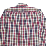 TOMMY HILFIGER Mens Shirt Red Check Long Sleeve L
