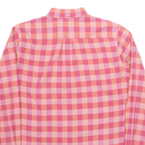 TOMMY HILFIGER Mens Shirt Pink Check Long Sleeve S