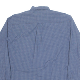 NAUTICA Mens Shirt Blue Check Long Sleeve L