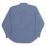 NAUTICA Mens Shirt Blue Check Long Sleeve L