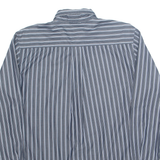 TOMMY HILFIGER Mens Shirt Grey Pinstripe Long Sleeve L