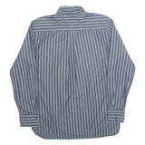 TOMMY HILFIGER Mens Shirt Grey Pinstripe Long Sleeve L