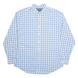 NAUTICA Mens Shirt Blue Check Long Sleeve L